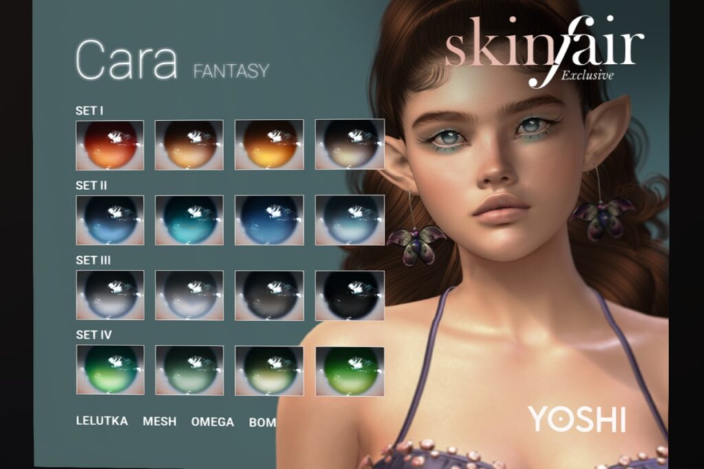 Cara Fantasy Eyes - BOM/EvoX/Mesh/Omega, L$599 FP