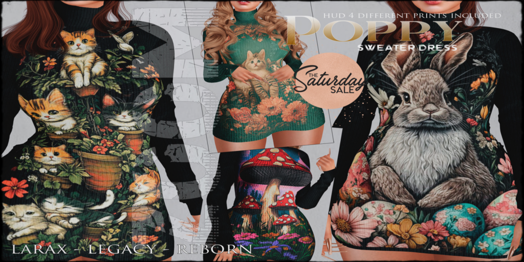 Poppy Sweater Dress - Legacy/MaitreyaX/Reborn	&lt;a href=&quot;http://maps.secondlife.com/secondlife/Sunset/65/63/2001&quot;&gt;Teleport&lt;/a&gt;