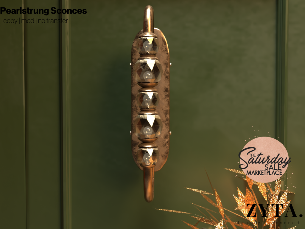 Pearlstrung Sconces